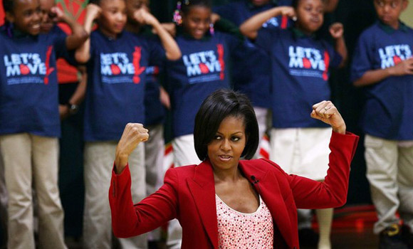 Michelle Obama aims to cut childhood obesity rate